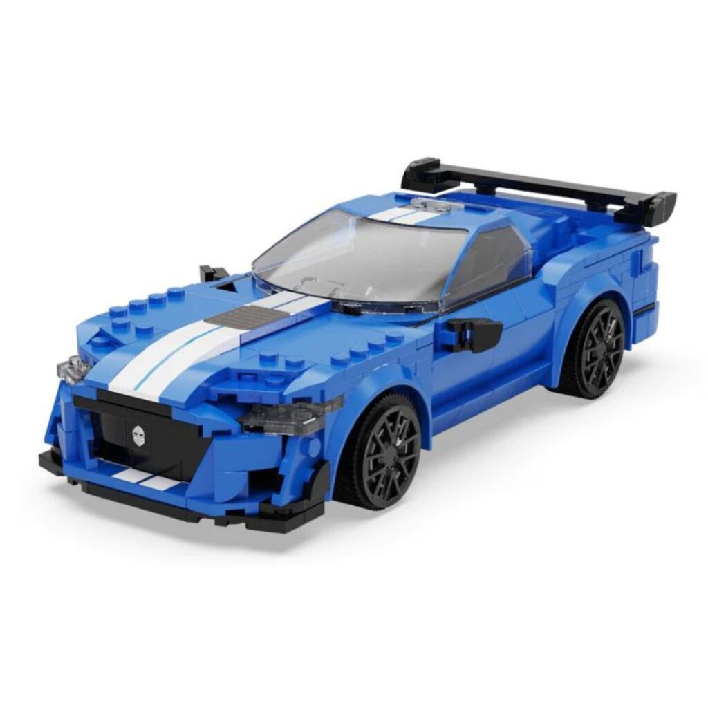 Image of CaDA 1:20 Remote Control Blue Knight Building Set – 325 Pcs RC Sports Car Model