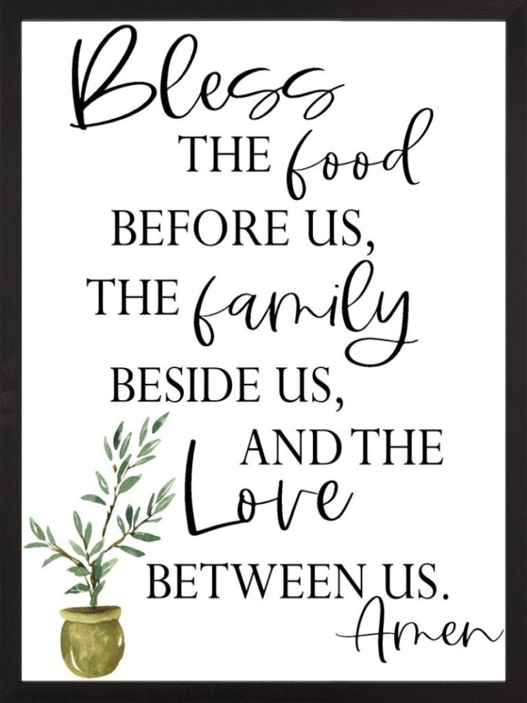 Image of Farmhouse Black Bless the Love Between Us 18×24