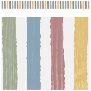 Image of Classroom Cottage Stripes Straight Border Trim