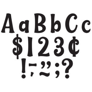 Image of Black 4″ Wild Whimsy Letters Combo Pack