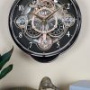 Chronograph Clock - Black/Silver - Image 4