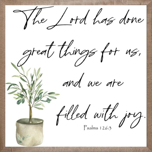 Farmhouse Brown The Lord Has Done 18x18