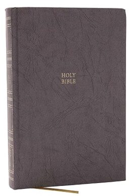 KJV Holy Bible: Paragraph-Style Large Print Thinline Grey Hardcover