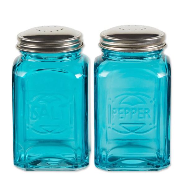 Retro Salt and Pepper Shakers, Turquoise 356 0763 0