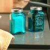 Retro Salt and Pepper Shakers, Turquoise - Image 3