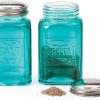 Retro Salt and Pepper Shakers, Turquoise