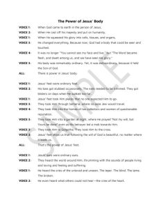 Image of The Power of Jesus’ Body – Script