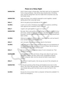 Image of Peace on a Noisy Night – Script