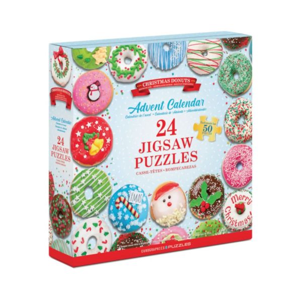 Christmas Donuts - Advent Calendar - 24 Puzzles 50pc 654 0668 0