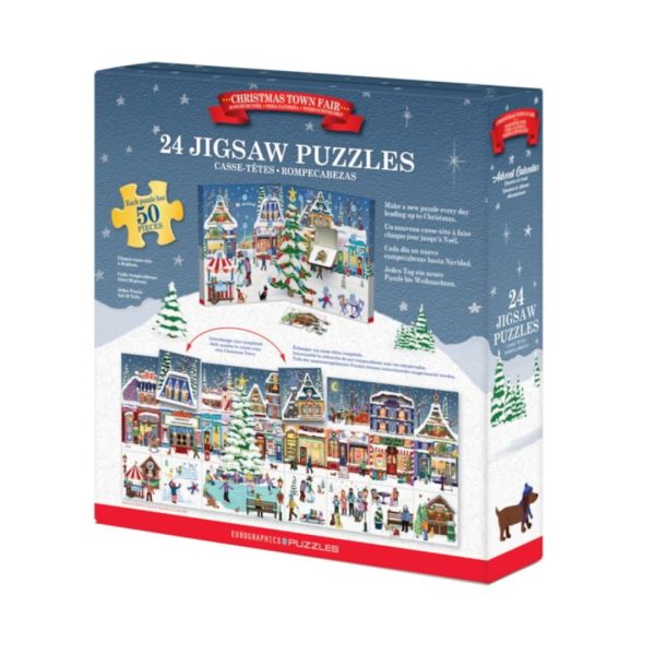 Christmas Town Fair - Advent Calendar - 24 Puzzles 50pc 654 0670 1