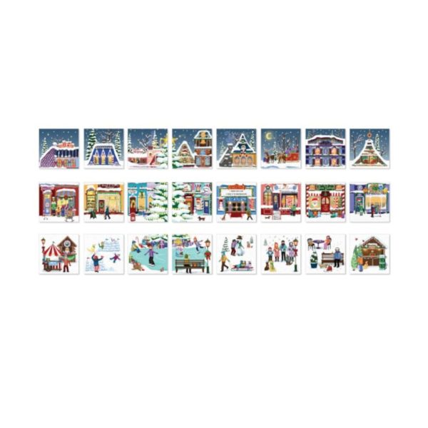 Christmas Town Fair - Advent Calendar - 24 Puzzles 50pc 654 0670 3