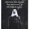 Stacked Wall Eagle Plaque- Isaiah 40:31