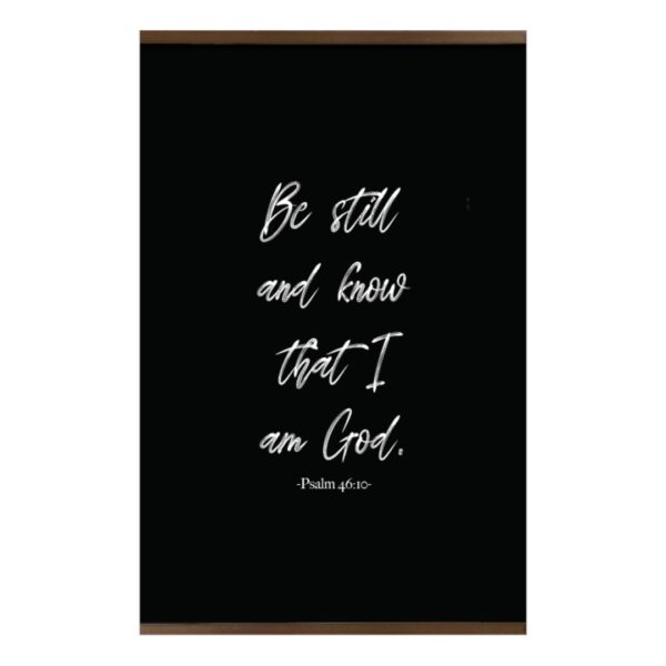 Canvas Hanging Wall Art - Psalm 46:10 - 18"x12"