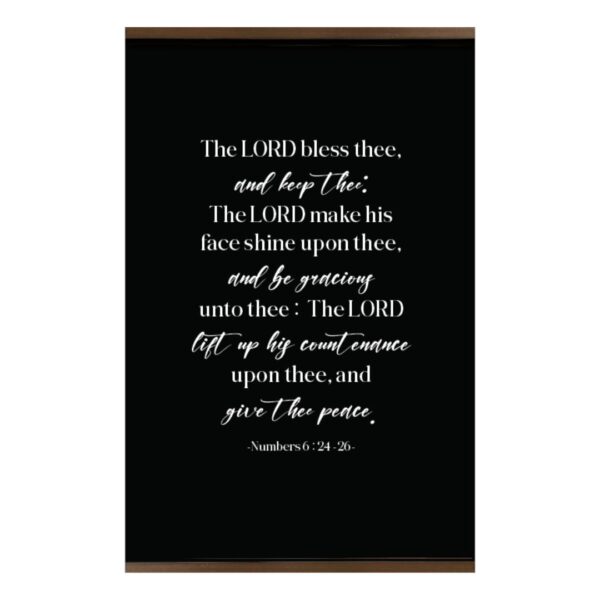 Canvas Hanging Wall Art - The Lord Bless Thee 18"x12" 128 2271 0