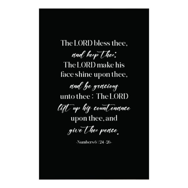 Canvas Hanging Wall Art - The Lord Bless Thee - 36” x 24”