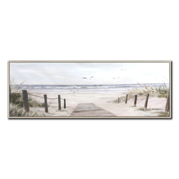 Seaside Serenity - Framed Canvas Art - 20"x59" 128 2311 0