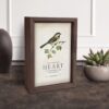 Framed Wall Art - Create In Me A Pure Heart - 5"x7" - Image 2