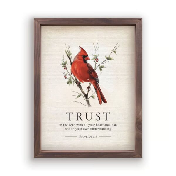 Framed Wall Art - Trust In The Lord - 13"x17" 128 2506 0