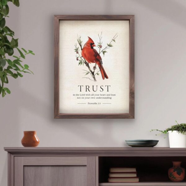 Framed Wall Art - Trust In The Lord - 13"x17" 128 2506 1