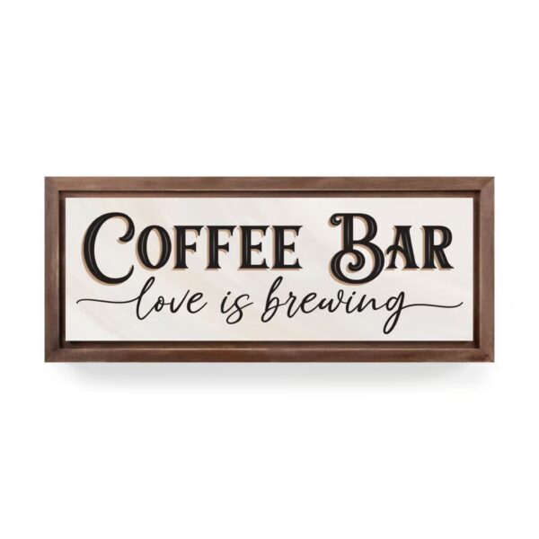 Framed Art - Coffee Bar - 5"x13" 128 2530 0