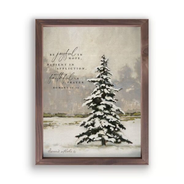 Framed Wall Art - Be Joyful In Hope - 12"x16" 128 2534 0