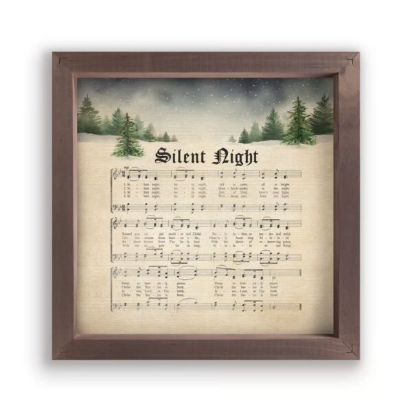 Framed Wall Art - Silent Night - 11"x11" 128 2536 0