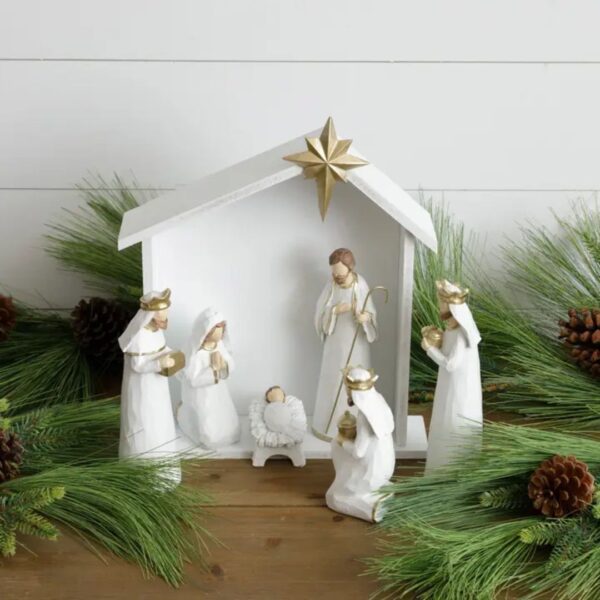 Nativity Set with Stable- 6 Piece Set 460 1394 0