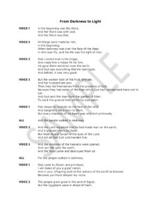 Image of From Darkness to Light- Script