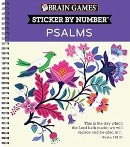 Image of Brain Games – Sticker By Number Psalms