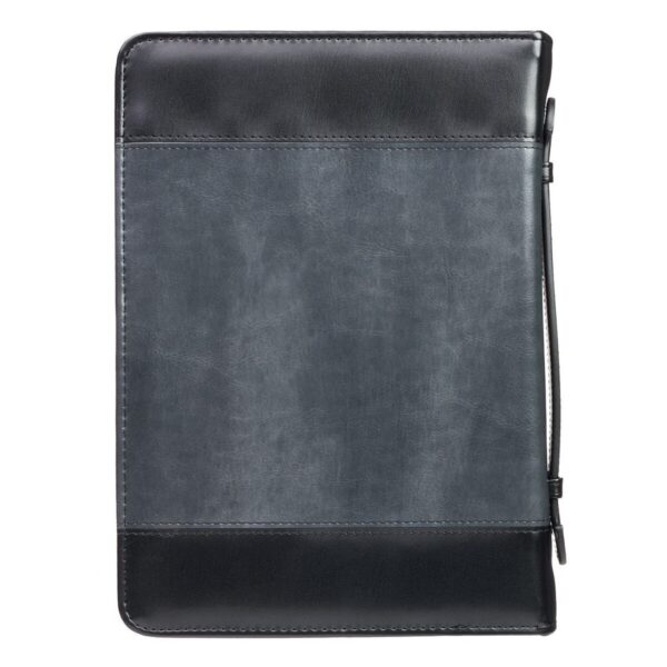 Bible Cover Classic Black/Gray Be Strong Josh. 1:9 124 1820 1