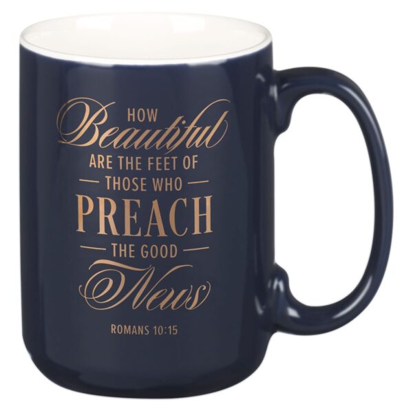 Mug Navy Preach Good News Pastor Rom. 10:15 125 1609 0