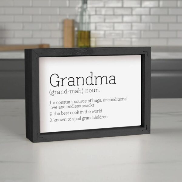 Framed Art - Grandma Noun 7"x5" 128 2549 0