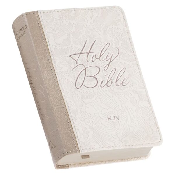 KJV Bible Mini Pocket Faux Leather, White 206 2196 1