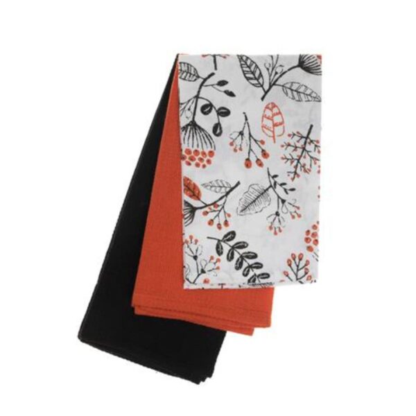 3 Pk Kitchen Towel Set - Persimmon 328 1042 0