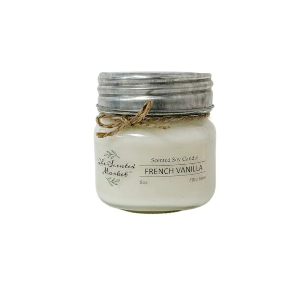 Soy Wax Candle - French Vanilla 8 oz 456 0262 0