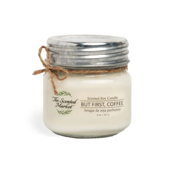 Soy Wax Candle - But First Coffee 8 oz 456 0264 0