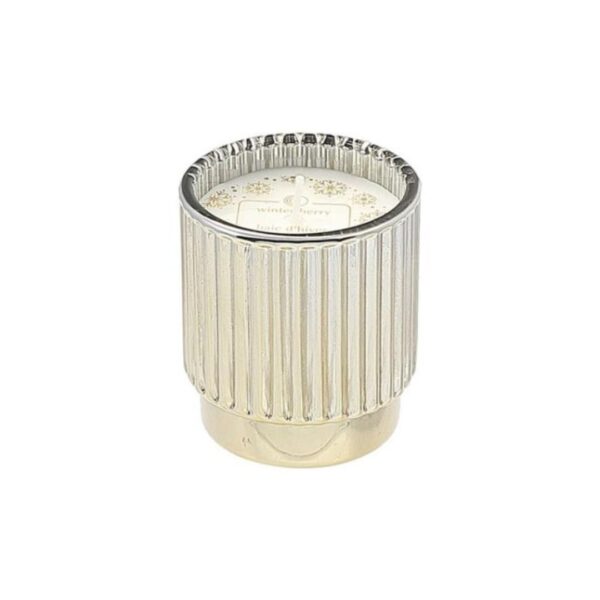 Ribbed Gold Scented Candle - Winterberry 4.6 oz 456 0275 0