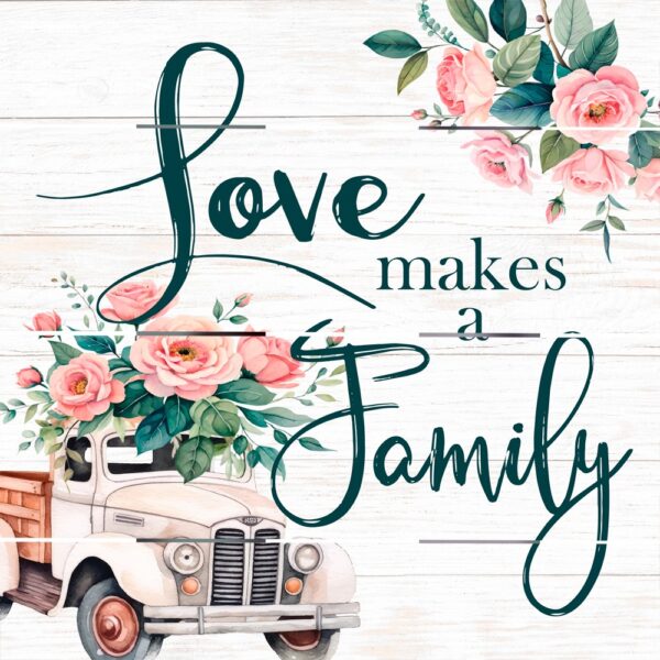 Pallet Art Love Makes a Family 460 1406 0