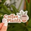 Coffee & Plants Sticker - Image 2