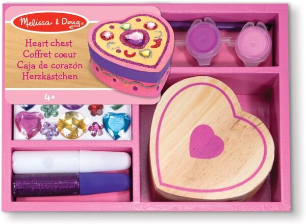 Wooden Heart Box Decorate-Your-Own- Discontinued 668 0140 0