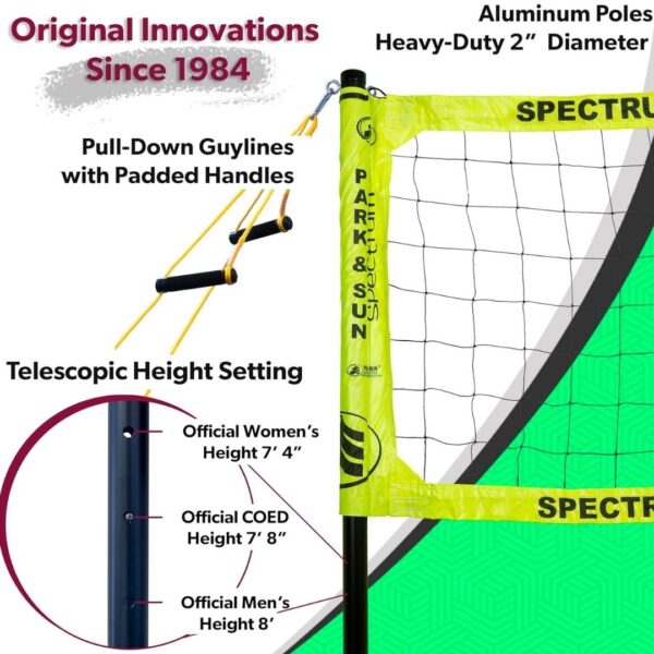 Spectrum Classic Outdoor Volleyball Set - Yellow 670 0231 4