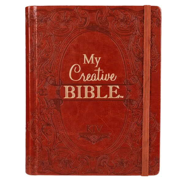 KJV Brown Faux Leather Hardcover My Creative Bible 100 0028 0