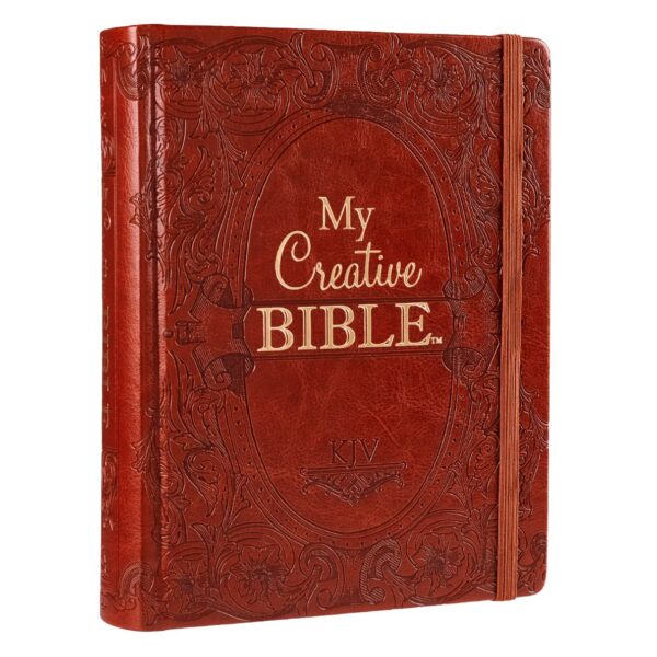 KJV Brown Faux Leather Hardcover My Creative Bible 100 0028 3