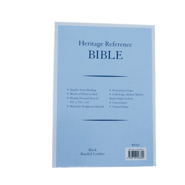 KJV Bible Heritage Reference Black Bonded Leather 100 0139 1