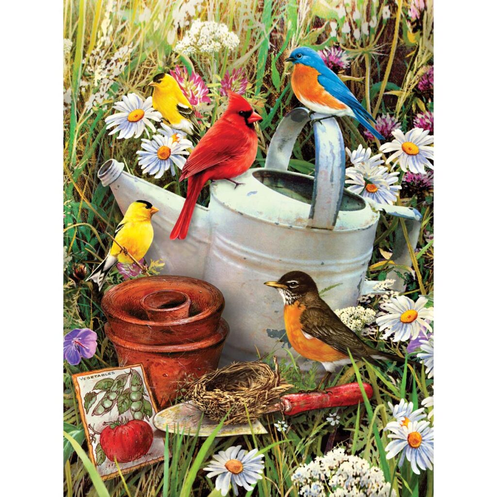 Image of Paint by Number Garden Birds