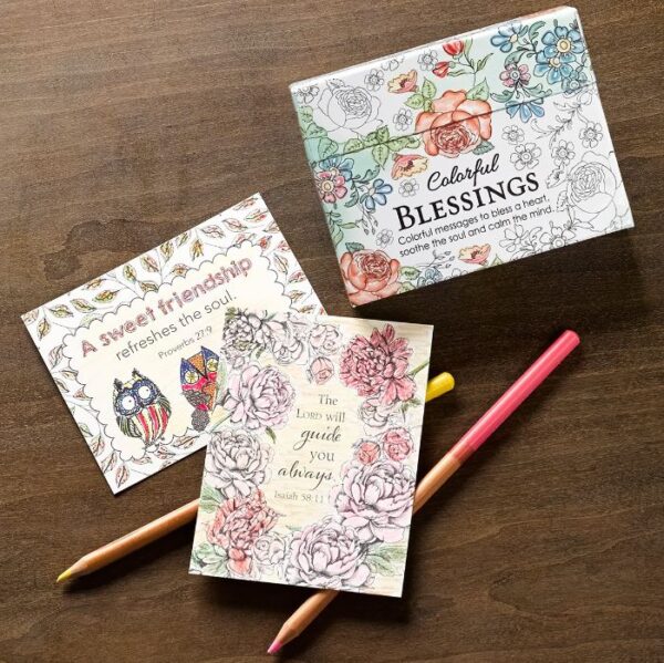 Colorful Blessings: Cards to Color and Share 118 0749 2