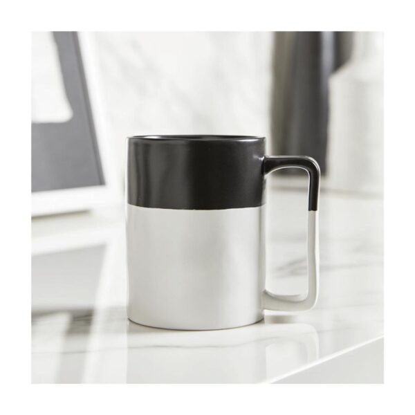 Colorblock Organic Mug - Matte Black/Matte White 125 1679 1