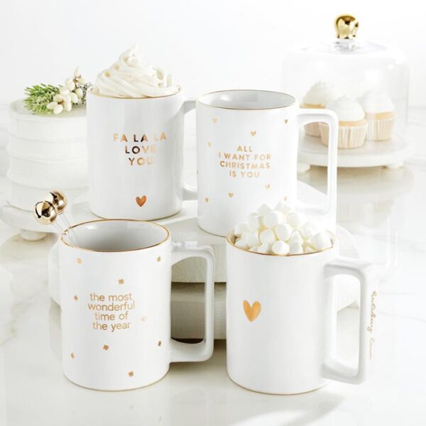 Gold Foil Organic Mug - Holiday Love 125 1682 2