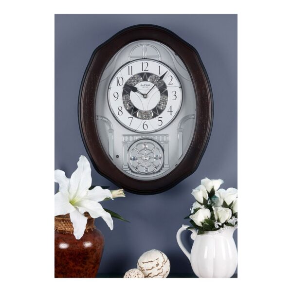 Rhythm Clock - Glory Espresso 128 2686 2