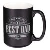 Ceramic Mug Best Dad Joshua 1:9 - Image 2